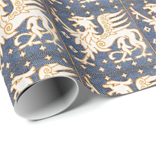 BLAUWE WITTE VANTASY GRIFFINS CADEAUPAPIER (Rol Hoek)