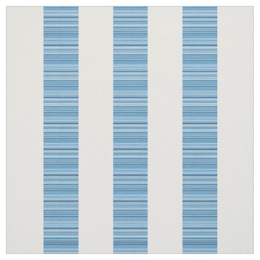 Blauwe witte, verticale strepes verbinding stof (Swatch)