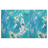 Blauwe witte waterverf stof (Fat Quarter)