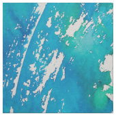 Blauwe witte waterverf stof (Swatch)