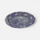 Blauwe witte wilg papieren bordje (Gekanteld)