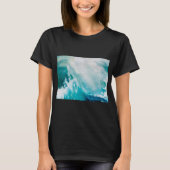 BLAUWE WITTE ZEE WAVELT IN HET STORM T-shirt (Voorkant)