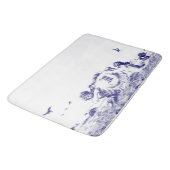 Blauwe & Witte Zeemeerminnen met Zeeen Hell Monogr Badmat (Gekanteld)