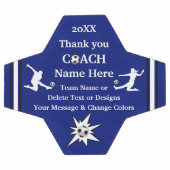 Blauwe, witte, zwarte, gepersonaliseerde Voetbal c (Enkel)