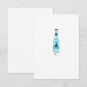 Blauwe WKD, drank, schattig Bedankkaart (Voorkant / Achterkant)