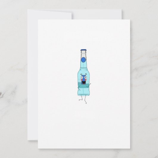 Blauwe WKD, drank, schattig Kaart (Voorkant)