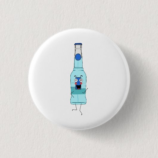 Blauwe WKD, drank, schattig Ronde Button 3,2 Cm (Voorkant)