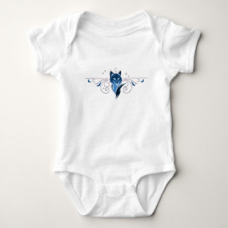 Blauwe wolf Baby Body Romper