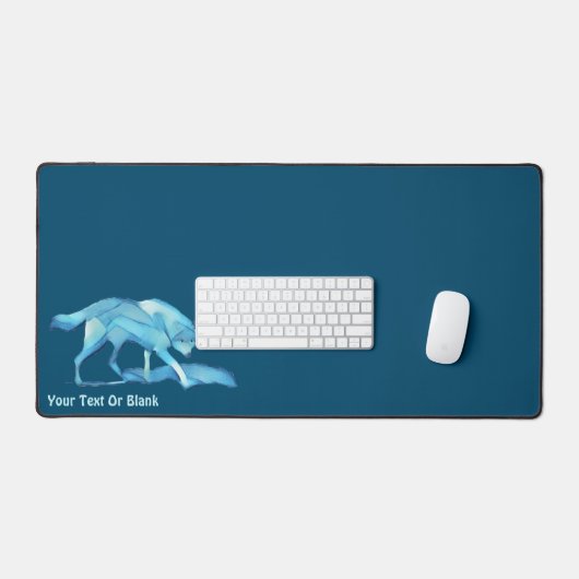 Blauwe Wolf Bureaumat (Keyboard & Muis)