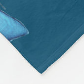 Blauwe Wolf Fleece Deken (Hoek)