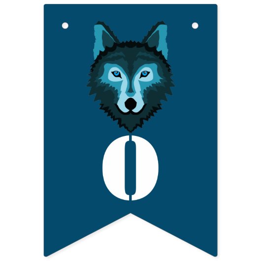 Blauwe Wolf, Halloween Feest Vlaggetjes (Tweede vlag)