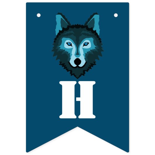 Blauwe Wolf, Halloween Feest Vlaggetjes (Eerste vlag)