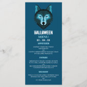 Blauwe Wolf, Halloween Party Menu (Voorkant)