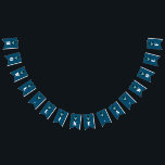 Blauwe Wolf, Halloween Party Vlaggetjes<br><div class="desc">Blue Wolf Party Bunting Flags,  perfect voor iedereen die een modern en stijlvol feest plant. Het wolfontwerp kan worden gepersonaliseerd om aan uw speciale evenement te voldoen en zal de perfecte decoratie zijn voor elke moderne themafeest,  inclusief; Halloween-feesten,  vrijgezellen- en vrijgezellenevenementen,  verjaardagsfeestjes en nog veel meer.</div>