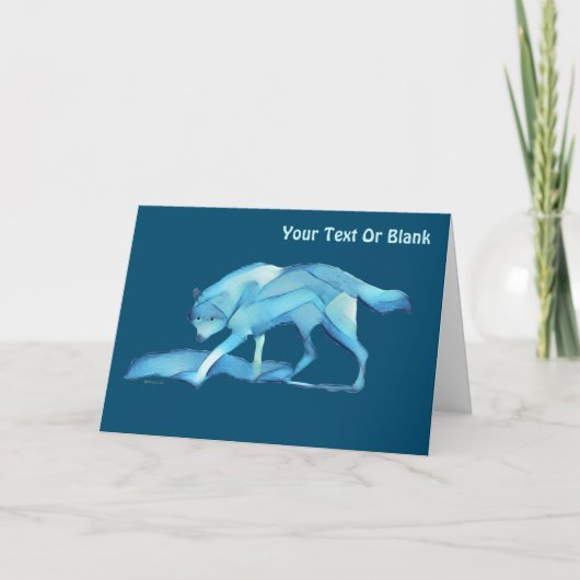 Blauwe Wolf Kaart (Voorkant)