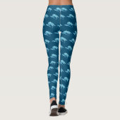 Blauwe Wolf Leggings (Achterkant)