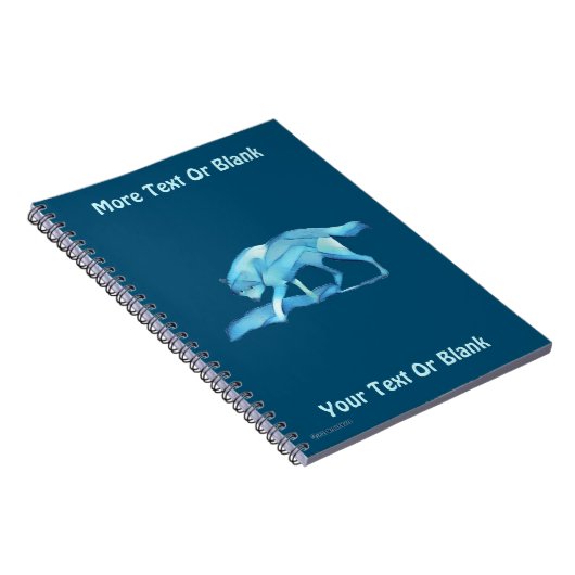 Blauwe Wolf Notitieboek (Rechterzijde)