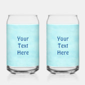 Blauwe wolf op sneeuw blikvorm glas (Achterkant)