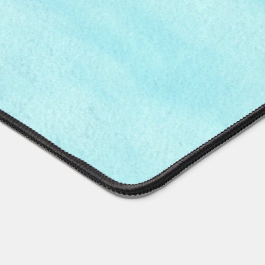 Blauwe wolf op sneeuw bureaumat (Hoek)