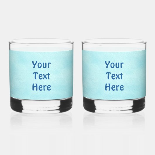 Blauwe wolf op sneeuw whisky glas (Achterkant)