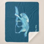 Blauwe Wolf Sherpa Deken (Voorkant)