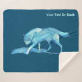 Blauwe Wolf Sherpa Deken (Voorkant (horizontaal))