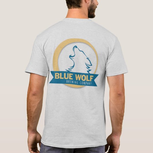 Blauwe Wolf T-shirt (Achterkant)