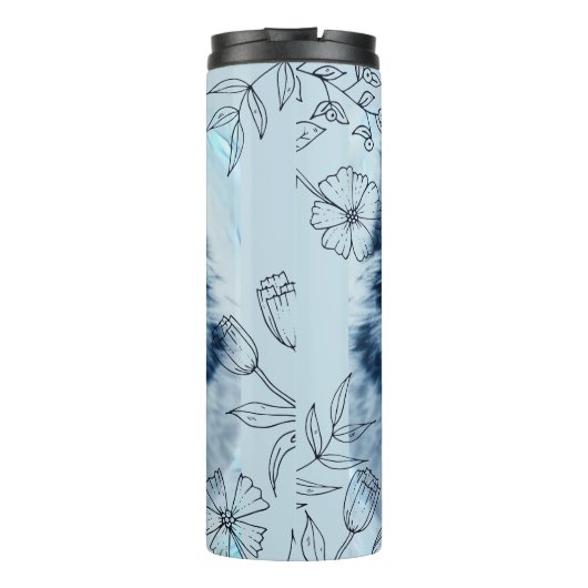 Blauwe Wolf Thermosbeker (Achterkant)