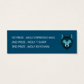 Blauwe Wolf, Tickets voor concurrentie van Hallowe Mini Visitekaartjes (Achterkant)