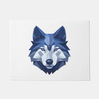 Blauwe WolfDog 4 Deurmat