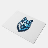 Blauwe Wolfdog 5 Deurmat (Schuin)