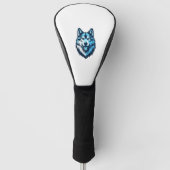 Blauwe Wolfdog 5 Golfheadcover (Voorkant)