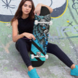 Blauwe wolfskateboard persoonlijk skateboard<br><div class="desc">Dit ontwerp kan worden gepersonaliseerd door de aanpassingsoptie te kiezen om tekst toe te voegen of andere veranderingen aan te brengen. Als dit product de optie heeft om het ontwerp naar een ander object over te brengen, moet u het ontwerp zo nodig aanpassen. Neem contact met me op colorflowcreations@gmail.com als...</div>