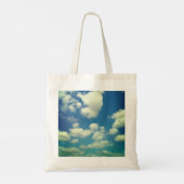 Blauwe wolken en lucht tote bag (Achterkant)