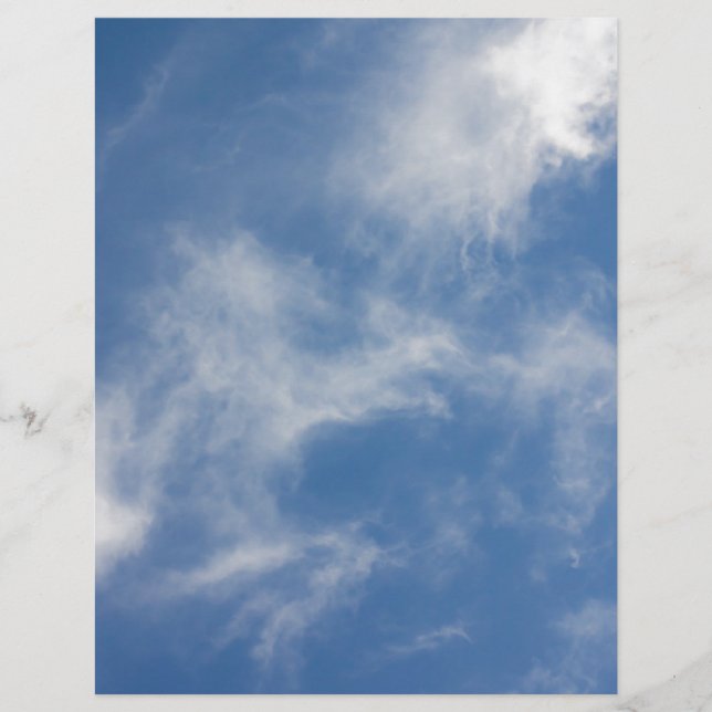 Blauwe wolken in een hemel (Voorkant)