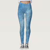 Blauwe wolken leggings (Voorkant)