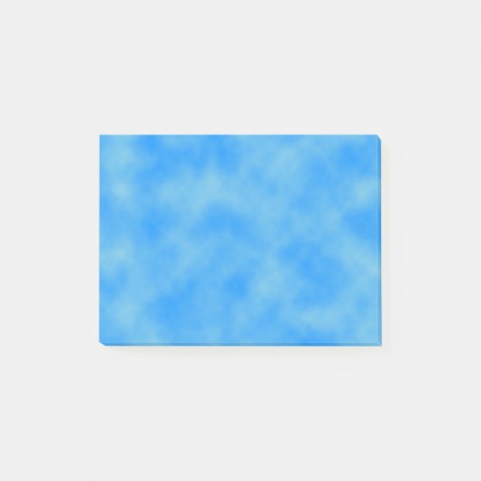 Blauwe wolken post-it® notes (Voorkant)