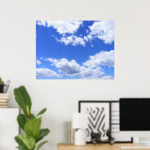 Blauwe wolken poster (Thuiskantoor)