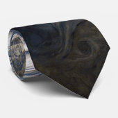 Blauwe wolken rondzwemmen van Planet Jupiter Juno Stropdas (Opgerold)