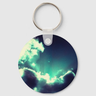 Blauwe wolken sleutelhanger