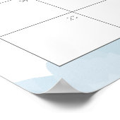 Blauwe Wolken & Sterren Raad De Verwachte Bevallin Poster (Hoek)