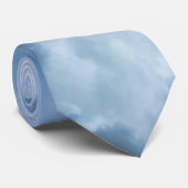 Blauwe wolken stropdas (Opgerold)