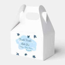 Blauwe wolken twinkeling Twinkle Little Star baby  Bedankdoosjes