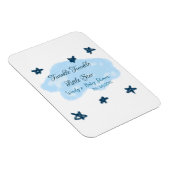 Blauwe wolken twinkeling Twinkle Little Star baby Magneet (Rechterzijde)