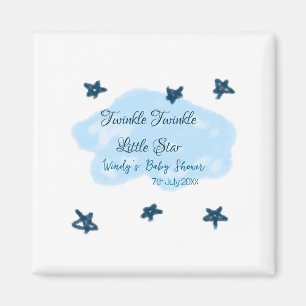 Blauwe wolken twinkeling Twinkle Little Star baby  Magneet