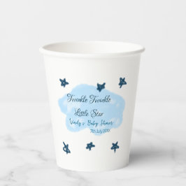 Blauwe wolken twinkeling Twinkle Little Star baby  Papieren Bekers