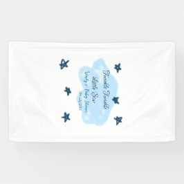 Blauwe wolken twinkeling Twinkle Little Star baby  Spandoek