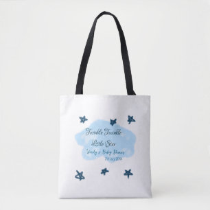 Blauwe wolken twinkeling Twinkle Little Star baby Tote Bag