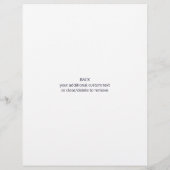 Blauwe wolken voegen 2 foto's toe die zakelijk zij flyer (Achterkant)