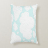 Blauwe wolken Waterverf Baby ursery Accent Kussen (Voorkant(Verticaal))